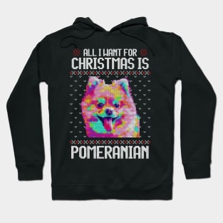 All I Want for Christmas is Pomeranian - Christmas Gift for Dog Lover Hoodie